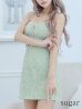 画像8: XSサイズあり【ROBE de FLEURS/ローブドフルール】クリスタルビジュー/ フロントジップ/ キャミソール/ ミニドレス/ キャバドレス[OF2]