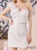 画像10: XSサイズあり【ROBE de FLEURS/ローブドフルール】フリルワンショルダー/ ビジュー/ ラメツイード/ タイト/ セットアップ/ ミニドレス/ キャバドレス[OF2]