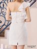 画像11: XSサイズあり【ROBE de FLEURS/ローブドフルール】フリルワンショルダー/ ビジュー/ ラメツイード/ タイト/ セットアップ/ ミニドレス/ キャバドレス[OF2]
