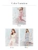 画像25: XSサイズあり【ROBE de FLEURS/ローブドフルール】マーメイド/ レース/ オーガンジー/ バストチャーム/ フリルショルダー/ セットアップ/ ひざ丈/ ミディアムドレス/ キャバドレス[OF2]
