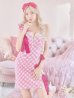 画像3: sugar限定コラボ☆XS-Lサイズあり【ROBE de FLEURS/ローブドフルール】ツイード/ リボン/ ワンショルダー/ フロントジップ/ タイト/ ミニドレス/ キャバドレス[OF2]
