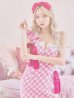 画像6: sugar限定コラボ☆XS-Lサイズあり【ROBE de FLEURS/ローブドフルール】ツイード/ リボン/ ワンショルダー/ フロントジップ/ タイト/ ミニドレス/ キャバドレス[OF2]