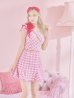 画像3: sugar限定コラボ☆XS-Lサイズあり【ROBE de FLEURS/ローブドフルール】セットアップ/ ツイード/ リボン/ ワンショルダー/ バストカット/ タイト/ ミニドレス/ キャバドレス[OF2]