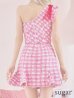 画像9: sugar限定コラボ☆XS-Lサイズあり【ROBE de FLEURS/ローブドフルール】セットアップ/ ツイード/ リボン/ ワンショルダー/ バストカット/ タイト/ ミニドレス/ キャバドレス[OF2]