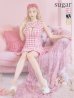 画像2: sugar限定コラボ☆XS-Lサイズあり【ROBE de FLEURS/ローブドフルール】ツイード/ フロントジップ/ ノースリーブ/ 裾フリル/ マーメイド/ ミニドレス/ キャバドレス[OF2] (2)