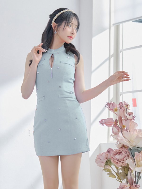 ブルー モデル:カルア 身長:156cm 着用サイズ:Sサイズ