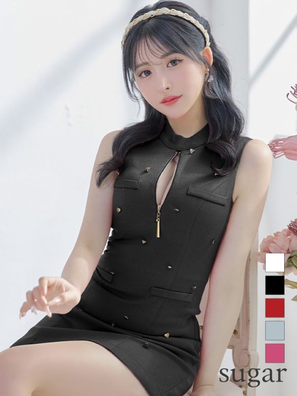 ブラック モデル：カルア　身長：156cm　着用サイズ：Sサイズ