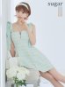 画像22: XSサイズあり【ROBE de FLEURS/ローブドフルール】肩リボン/ パステルチェック/ フロントジップ/ ツイード/ フレア/ ミニドレス/ キャバドレス[OF2]