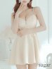 画像11: XSサイズあり【ROBE de FLEURS/ローブドフルール】サイドシアー/ フロントジップ/ ビジュー/ フレア/ ミニドレス/ キャバドレス[OF2]