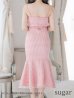 画像9: 【ROBE de FLEURS/ローブドフルール】ショルダーリボン/ ギンガムチェック/ マーメイド/ ミディアムドレス/ キャバドレス[OF2]