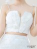 画像10: XSサイズあり【ROBE de FLEURS/ローブドフルール】フラワーチュール/ バストフリル/ セットアップ/ フレア/ ミニドレス/ キャバドレス[OF2]