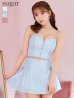 画像30: XSサイズあり【ROBE de FLEURS/ローブドフルール】バストジップ/ サイドリボン/ スパークル/ フレア/ ミニドレス/ キャバドレス[OF2]