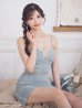 画像10: XSサイズあり【ROBE de FLEURS/ローブドフルール】スパークルラメニット/ ミニリボン/ タイト/ ミニドレス/ キャバドレス[OF2]