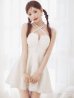 画像13: XSサイズあり【ROBE de FLEURS/ローブドフルール】ビジュー/ ホルターネック/ ツイード/ フレア/ ミニドレス/ キャバドレス[OF2]