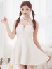 画像17: XSサイズあり【ROBE de FLEURS/ローブドフルール】ビジュー/ ホルターネック/ ツイード/ フレア/ ミニドレス/ キャバドレス[OF2]