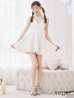 画像18: XSサイズあり【ROBE de FLEURS/ローブドフルール】ビジュー/ ホルターネック/ ツイード/ フレア/ ミニドレス/ キャバドレス[OF2]