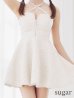 画像19: XSサイズあり【ROBE de FLEURS/ローブドフルール】ビジュー/ ホルターネック/ ツイード/ フレア/ ミニドレス/ キャバドレス[OF2]