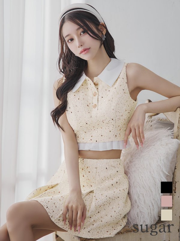 ホワイト モデル:ゆりお 身長:165cm 着用サイズ:Sサイズ