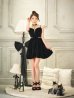 画像10: 【ゆか/関西コレクション着用】XSサイズあり【ROBE de FLEURS/ローブドフルール】ストーン付き/ ベロア/ ウエストビジュー/ キャミソール/ フレア/ ミニドレス/ キャバドレス[OF2]
