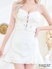 画像8: XSサイズあり【ROBE de FLEURS/ローブドフルール】スパンコール/ ドットチュール/ キャミソール/ ビジュー/ フレア/ セットアップ/ ミニドレス/ キャバドレス[OF2]