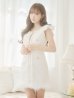 画像12: XSサイズあり【ROBE de FLEURS/ローブドフルール】ラメツイード/ クラシカル/ フリルショルダー/ ノースリーブ/ Aライン/ ミニドレス/ キャバドレス[裾のファー取り外し可能］[OF2]