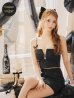 画像5: 訳あり商品☆使用感あり☆【かずは/関西コレクション着用】XSサイズあり【ROBE de FLEURS/ローブドフルール】スパンコール/ 刺繍レース/ フロントジップ/ キャミソール/ ショルダービジュー/ 台形スカート/ セットアップ/ ミニドレス/ キャバドレス[OF2]【