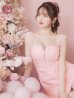 画像9: XSサイズあり【ROBE de FLEURS/ローブドフルール】肩レース/ ウエストビジュー/ スカラップレース/ フレア/ ノースリーブ/ ミニドレス/ キャバドレス[OF2]