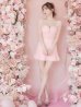 画像12: XSサイズあり【ROBE de FLEURS/ローブドフルール】肩レース/ ウエストビジュー/ スカラップレース/ フレア/ ノースリーブ/ ミニドレス/ キャバドレス[OF2]
