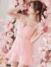 画像11: XSサイズあり【ROBE de FLEURS/ローブドフルール】肩レース/ ウエストビジュー/ スカラップレース/ フレア/ ノースリーブ/ ミニドレス/ キャバドレス[OF2]