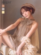 XSサイズあり【ROBE de FLEURS/ローブドフルール】ハイネック/ ウエストリボン/ フレア/ セットアップ/ ミニドレス/ キャバドレス