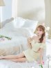 画像2: XSサイズあり【ROBE de FLEURS/ローブドフルール】 セットアップ/ オフショル/ ビジュー/ ウエストリボン/ パフスリーブ/ ツイード/ タイト/ ミニドレス/ キャバドレス[OF2] (2)
