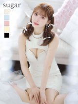 XSサイズあり【ROBE de FLEURS/ローブドフルール】バレエコアランダム/ スイート/ ミニリボン/ フレア/ ミニドレス/ キャバドレス[OF2]