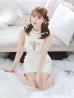 画像46: XSサイズあり【ROBE de FLEURS/ローブドフルール】バレエコアランダム/ スイート/ ミニリボン/ フレア/ ミニドレス/ キャバドレス[OF2]
