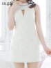 画像9: XSサイズあり【ROBE de FLEURS/ローブドフルール】バレエコアランダム/ スイート/ ミニリボン/ フレア/ ミニドレス/ キャバドレス[OF2]