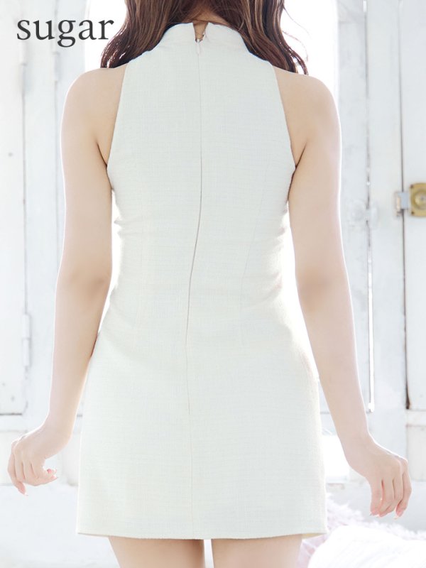 画像35: XSサイズあり【ROBE de FLEURS/ローブドフルール】バレエコアランダム/ スイート/ ミニリボン/ フレア/ ミニドレス/ キャバドレス[OF08]