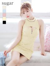 XSサイズあり【ROBE de FLEURS/ローブドフルール】バレエコアランダム/ スイート/ ミニリボン/ フレア/ ミニドレス/ キャバドレス[OF2]