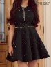 ブラック モデル：星羽　身長：161cm　着用サイズ：Sサイズ