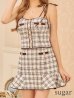 画像11: 【XSサイズあり】【ROBE de FLEURS/ローブドフルール】ツイード/ ボタン/ クラシカル/ セットアップ/ ミニドレス/ キャバドレス[OF2]