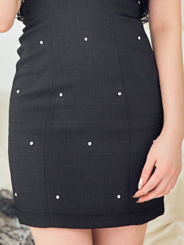 画像20: 【せいは/関西コレクション着用】XSサイズあり【ROBE de FLEURS/ローブドフルール】バストフリル/ ラブリー/ ミニリボン/ キャミソール/ タイト/ ミニドレス/ キャバドレス[OF08]