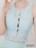 画像26: XSサイズあり【ROBE de FLEURS/ローブドフルール】 セットアップ/ フロントゴールド/ ボタン/ ノースリーブ/ リボン/ ツイード/ フレア/ ミニドレス/ キャバドレス[OF2]