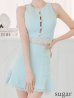 画像24: XSサイズあり【ROBE de FLEURS/ローブドフルール】 セットアップ/ フロントゴールド/ ボタン/ ノースリーブ/ リボン/ ツイード/ フレア/ ミニドレス/ キャバドレス[OF2]