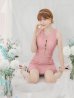 画像3: XSサイズあり【ROBE de FLEURS/ローブドフルール】 セットアップ/ フロントゴールド/ ボタン/ ノースリーブ/ リボン/ ツイード/ フレア/ ミニドレス/ キャバドレス[OF2]