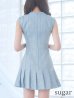 画像13: XSサイズあり【ROBE de FLEURS/ローブドフルール】ノースリーブ/ バストジッパー/ スパンコール/ プリーツ/ フレア/ ミニドレス/ キャバドレス[OF2]