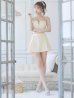 画像3: XSサイズあり【ROBE de FLEURS/ローブドフルール】 セットアップ/ キャミソール/ビジュー/ リボン/ フロントジップ/ ツイード/ フレア/ ミニドレス/ キャバドレス[OF2]