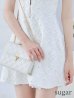画像11: XSサイズあり【ROBE de FLEURS/ローブドフルール】シースルーレース/ ビジュー/ バストジップ/ 袖あり/ 半袖/ フレア/ ミニドレス/ キャバドレス[OF2]【一部予約商品/5月中旬発送予定】
