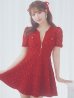 画像33: XSサイズあり【ROBE de FLEURS/ローブドフルール】シースルーレース/ ビジュー/ バストジップ/ 袖あり/ 半袖/ フレア/ ミニドレス/ キャバドレス[OF2]【一部予約商品/5月中旬発送予定】