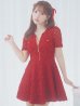 画像34: XSサイズあり【ROBE de FLEURS/ローブドフルール】シースルーレース/ ビジュー/ バストジップ/ 袖あり/ 半袖/ フレア/ ミニドレス/ キャバドレス[OF2]【一部予約商品/5月中旬発送予定】