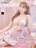 画像1: sugarコラボカラー・XSサイズあり【ROBE de FLEURS/ローブドフルール】サイドミニリボン/ スパンコール/ グロウ/ セットアップ/ フレア/ ミニドレス/ キャバドレス[OF2] (1)