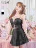 画像18: sugarコラボカラー・XSサイズあり【ROBE de FLEURS/ローブドフルール】サイドミニリボン/ スパンコール/ グロウ/ セットアップ/ フレア/ ミニドレス/ キャバドレス[OF2]