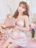 画像2: sugarコラボカラー・XSサイズあり【ROBE de FLEURS/ローブドフルール】サイドミニリボン/ スパンコール/ グロウ/ セットアップ/ フレア/ ミニドレス/ キャバドレス[OF2] (2)